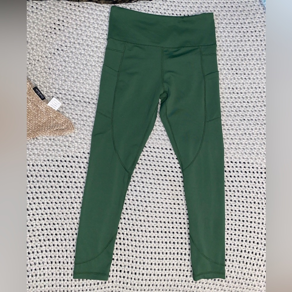 ZYIA Green High-Waisted Leggings